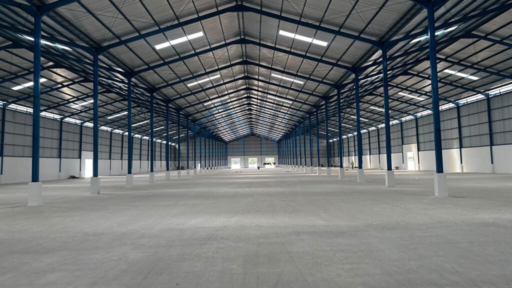 Disewakan Gudang bangunan baru Luas bangunan 10.000m2 di Kawasan industri cikarang
